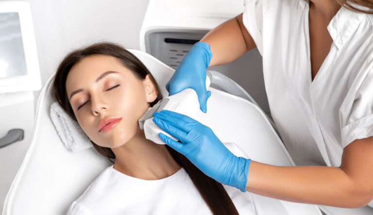 Medical provider performing a BBL laser treatment, illustrating the value behind the IPL facial cost