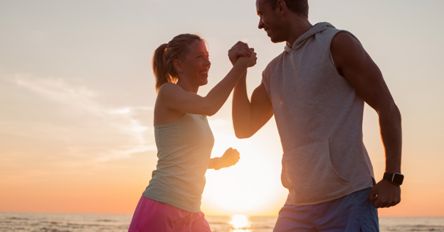 A couple with an active lifestyle